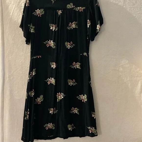 Volcom Black Floral Mini Dress - Picture 8 of 14